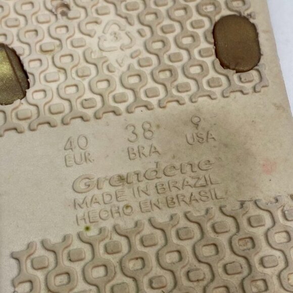 Ipanema Kirei Flip Flops Women’s Size 9 Nude/Gold Brazilian Eco-Friendly Sandal - Picture 7 of 7